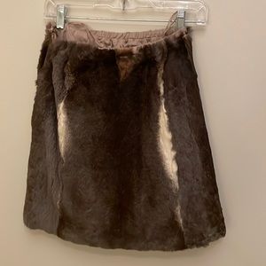 Vintage Rabbit Fur mini skirt